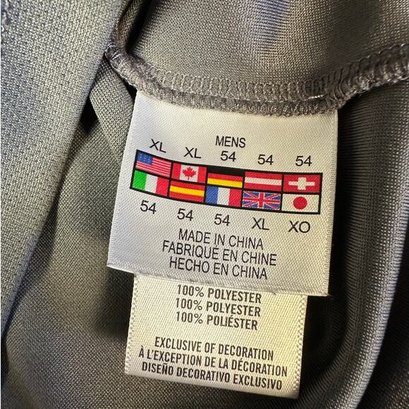 Spyder Gray Performance Wear Golf Polo Size XL Short Sleeve Embroidered Logo - Picture 7 of 10